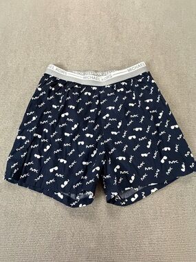 Michael Kors MK Sunglasses Print Cotton Boxer Lounge Shorts Small